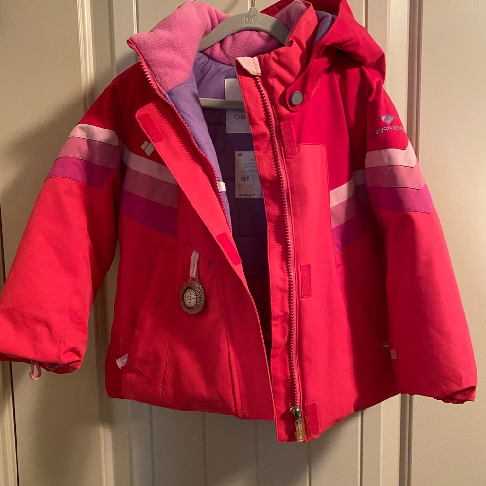 Obermeyer Girls Size 4 Neato Insulated Jacket w/ hood NWT in Pink